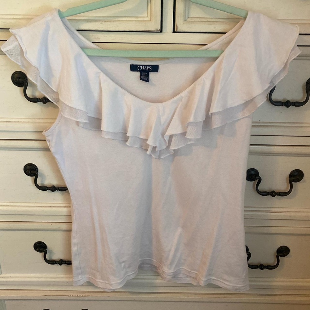 Chaps Women's White Blouse